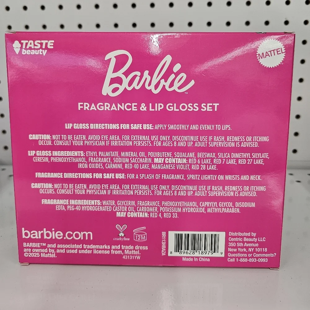 Barbie Fragrance & Lip Gloss Set - Pink